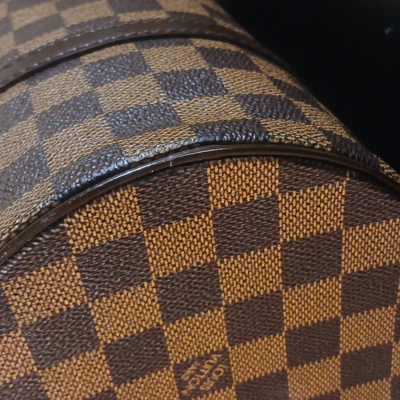 AUTHENTIC LOUIS VUITTON DAMIER PAPILLLON 30 HAND BAG PURSE N51303 LV0859J - Picture 9 of 16